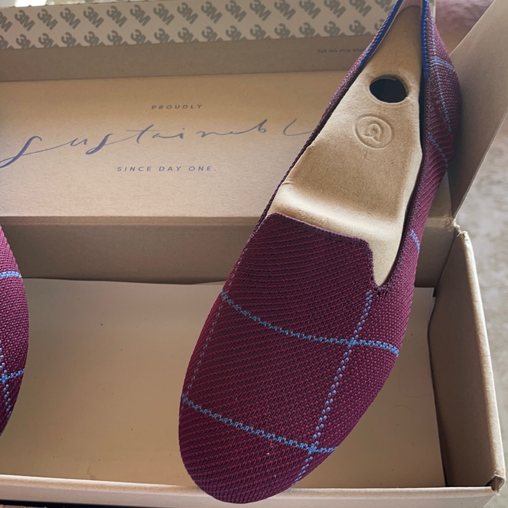 Shoes Roth’s slip on burgundy Grid